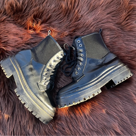 Envy Combat/Biker Boots - Picture 7 of 13